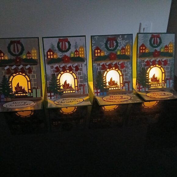 5" x 7" Handmade Christmas Cards - Set of 4 w/ Matching Envelopes - Picture 2 of 15